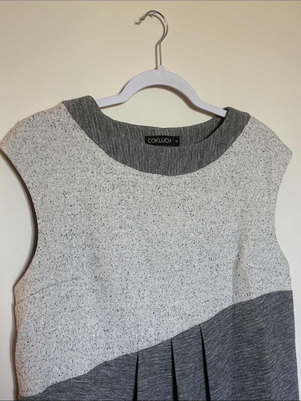 Grey Asymmetrical Cokluch Dress Medium . - Picture 2 of 7